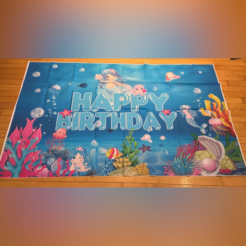 A3.Mermaid Birthday decorations kit